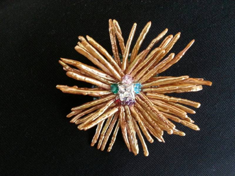 stick Perle Blume Pin stick Perle Blume Pin von BeadFlowerGarden