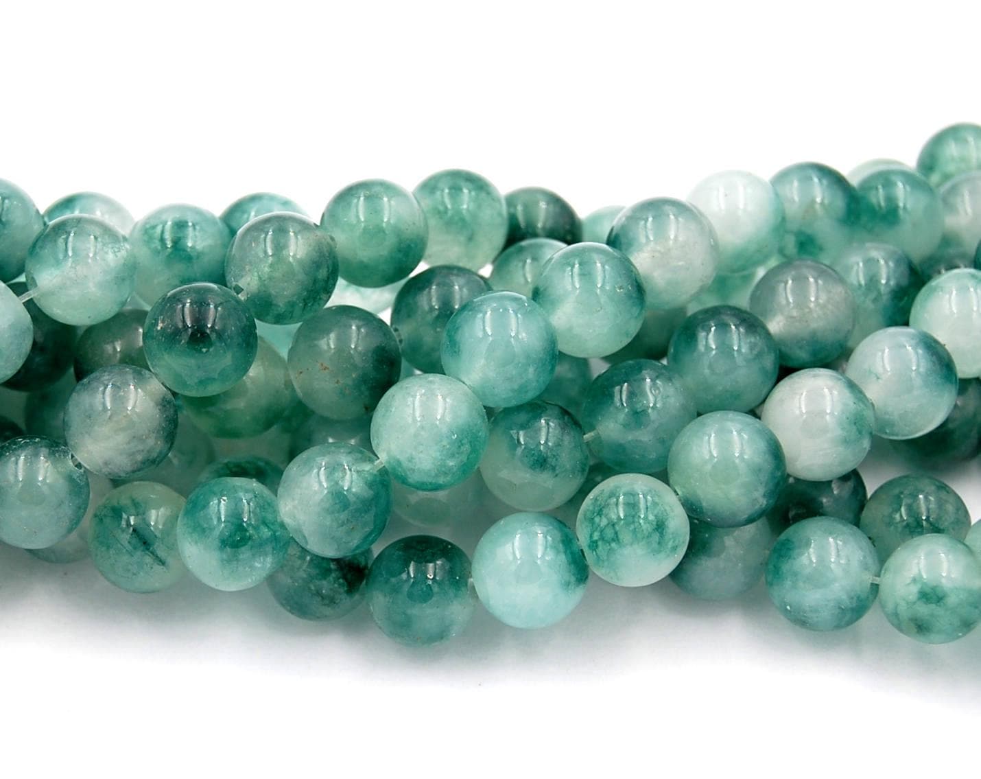 10 Mm Sea Green Mashan Jade Perlen Glatt - 15 Zoll Strang 10 Mm Sea Green Mashan Jade Perlen Glatt - 15 Zoll Strang von BeadGirlzBoutique