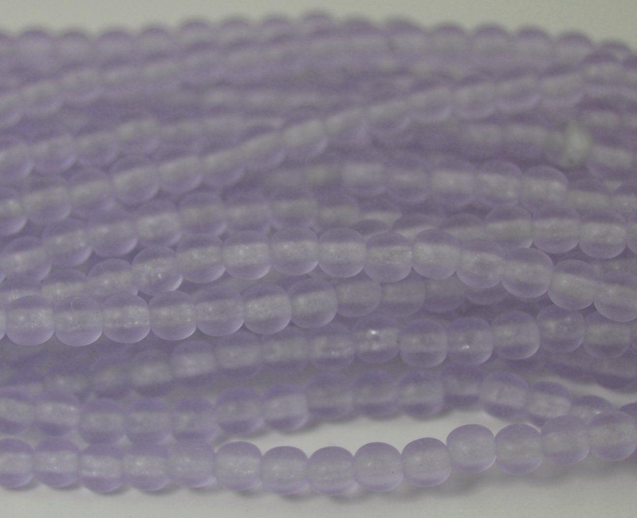 Alexandrit 4 Mm Frosted Matte Glass Runde Gepresste Perlen - 100 Alexandrit 4 Mm Frosted Matte Glass Runde Gepresste Perlen - 100 von BeadGirlzBoutique
