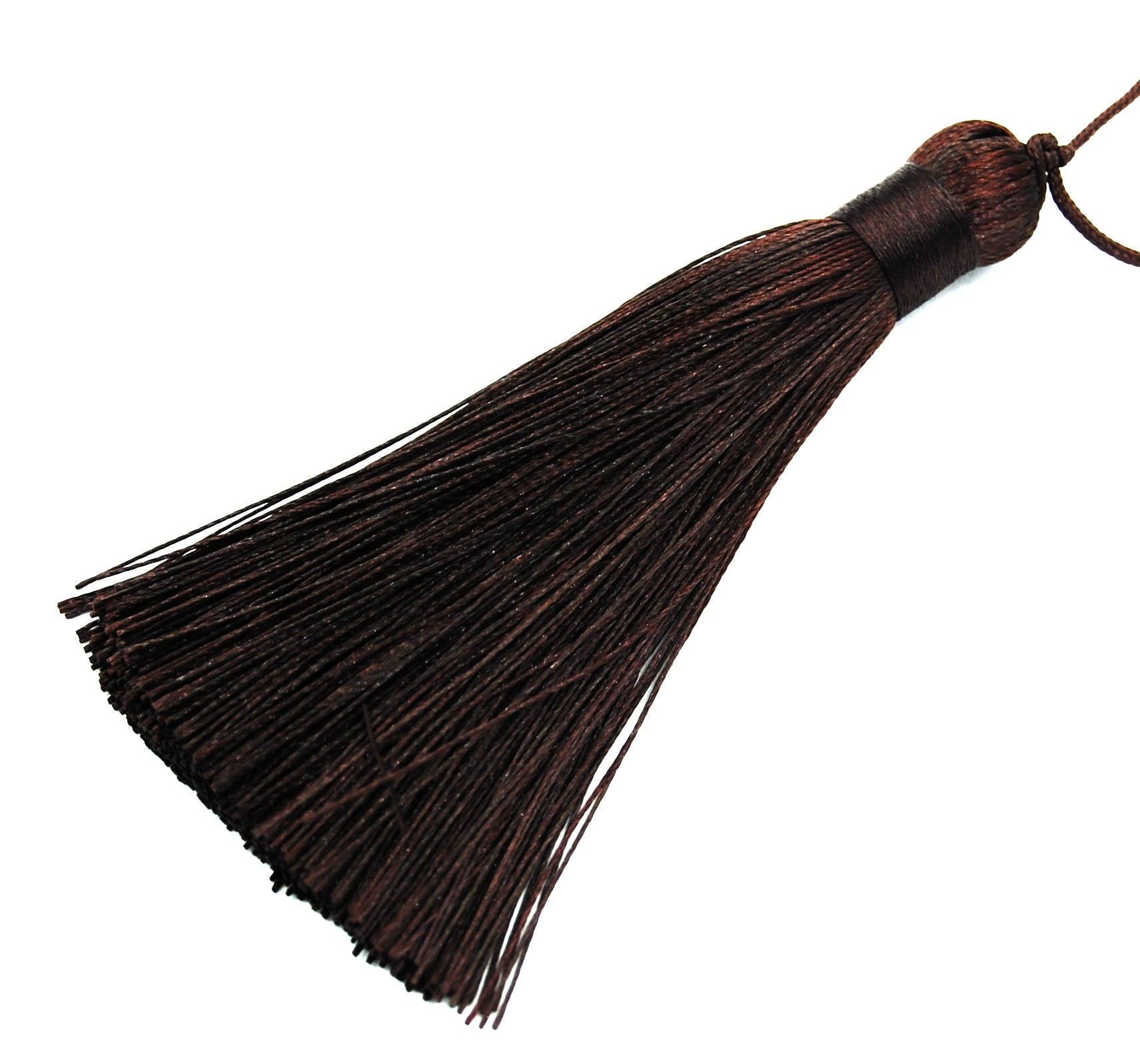 Dunkelbraune Quaste - 3" Lange Nylon Schmuck 2Tlg Dunkelbraune Quaste - 3" Lange Nylon Schmuck 2Tlg von BeadGirlzBoutique