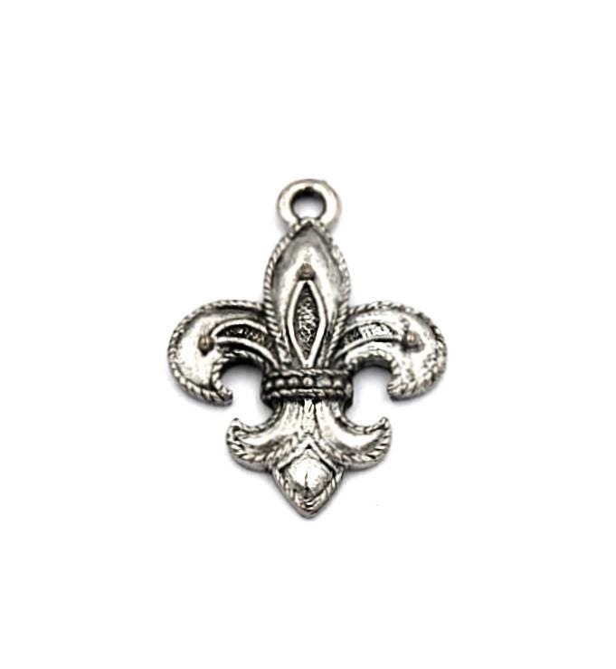 Fleur-De-Lis Charm Zinn -1 Fleur-De-Lis Charm Zinn -1 von BeadGirlzBoutique