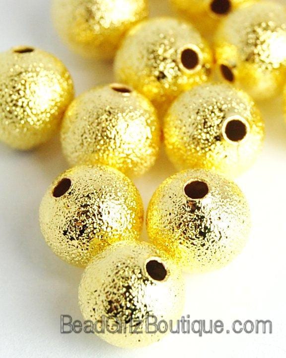 Gold Stardust Bedeckt Messing 6 Mm Perlen - 50 Gold Stardust Bedeckt Messing 6 Mm Perlen - 50 von BeadGirlzBoutique