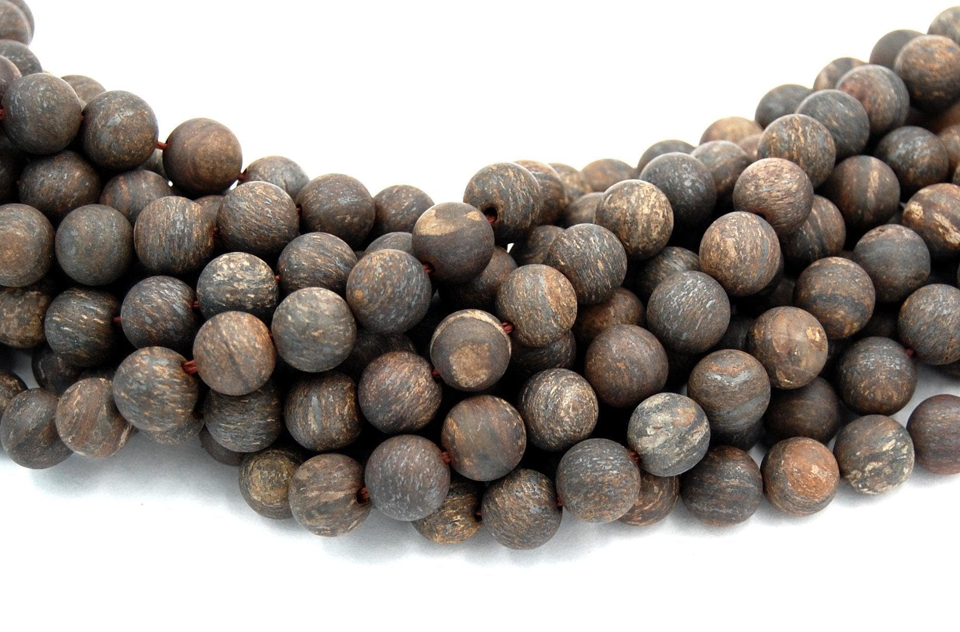 Matte Bronzite 4 Mm, 6 8 10 12 Mm Runde Perlen -15-Zoll-strang Matte Bronzite 4 Mm, 6 8 10 12 Mm Runde Perlen -15-Zoll-strang von BeadGirlzBoutique