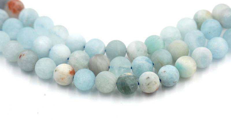 Matte Multicolor Aquamarine Perlenstränge, 6 Mm, 8 10 12 Mm Gefrostete Aquamarine, Runde -15 Strang Matte Multicolor Aquamarine Perlenstränge, 6 Mm, 8 10 12 Mm Gefrostete Aquamarine, Runde -15 Strang von BeadGirlzBoutique
