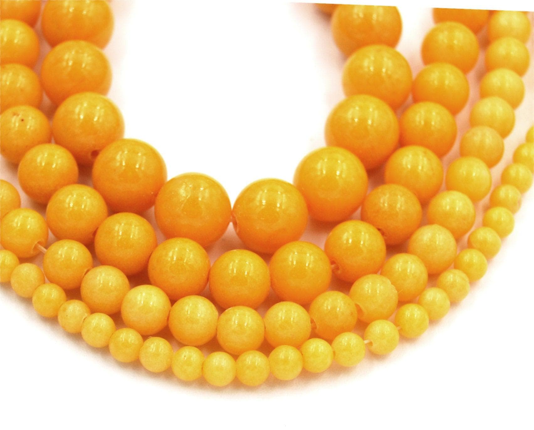 Sonnenblume Gelb Jade, 4 Mm, 6 8 10 12 Mm Runde Jade Perlen in Opaque Finish-15-Zoll-strang Sonnenblume Gelb Jade, 4 Mm, 6 8 10 12 Mm Runde Jade Perlen in Opaque Finish-15-Zoll-strang von BeadGirlzBoutique