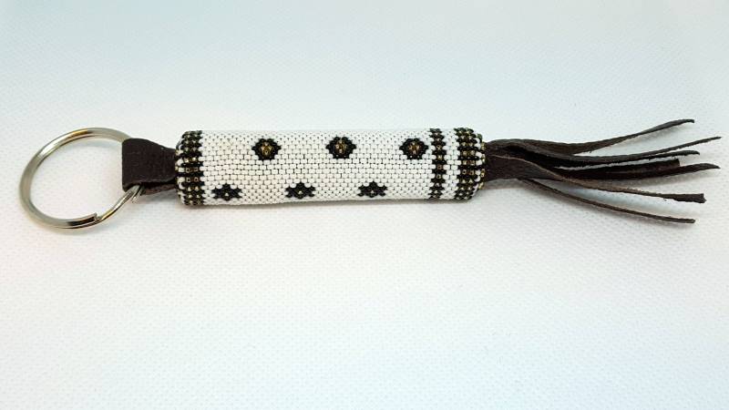 Perlen Schlüsselanhänger Mit Leder Tassles Kostenloser Versand von BeadMasterCreations