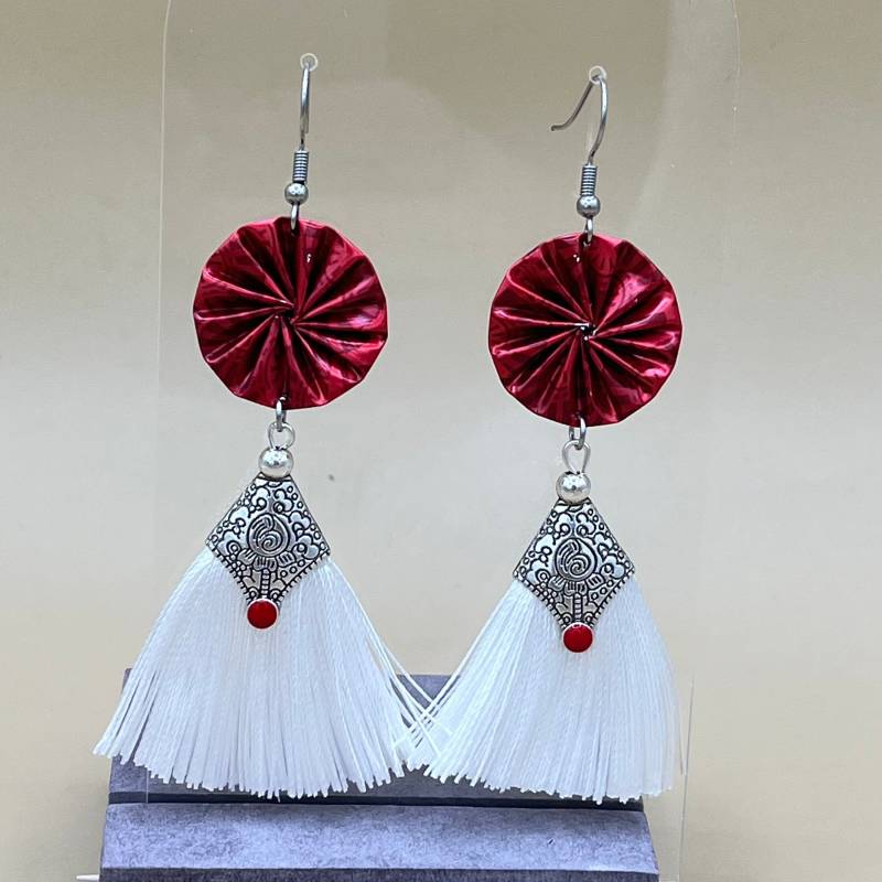 Boho Ohrringe Mit Kaffeekapsel von BeadNes