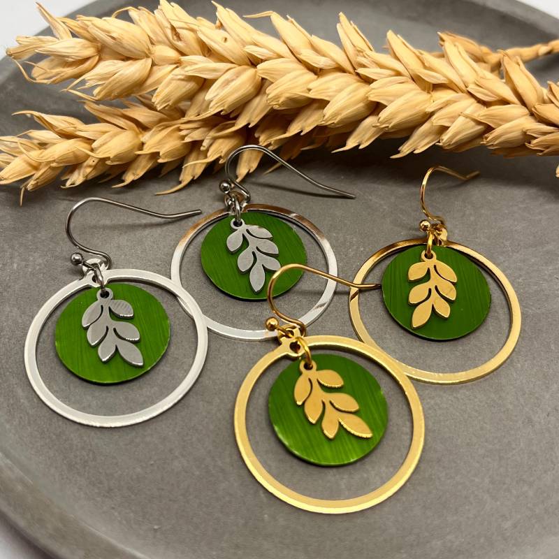 Filigrane Ohrringe Mit Blatt Filigrane Ohrringe Mit Blatt von BeadNes