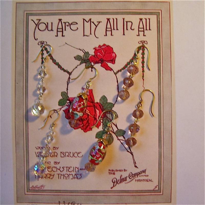 Der Sechs-Monats-Ohrring-Club, Ein Paar Monatlich, Glas-Ohrringe, Kristall-Ohrringe Der Sechs-Monats-Ohrring-Club, Ein Paar Monatlich, Glas-Ohrringe, Kristall-Ohrringe von BeadRee