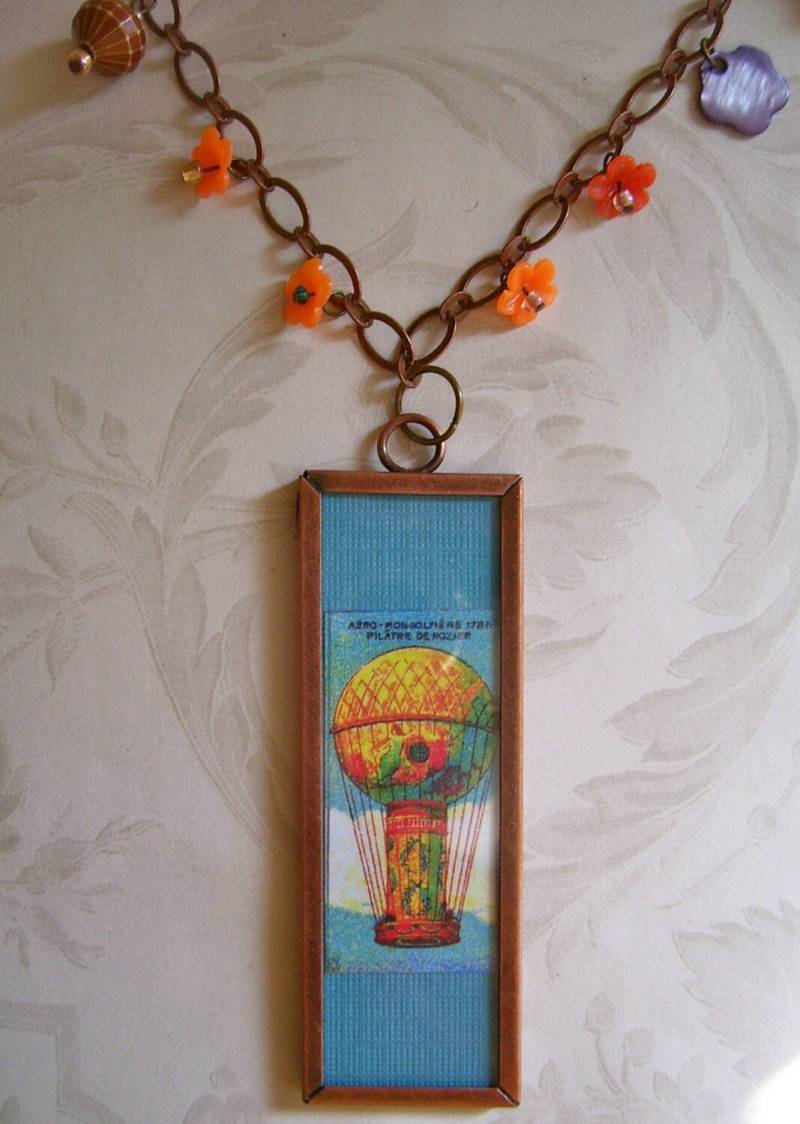 Voyage En Plein Air Halskette, Vintage-stil-Anhänger-Halskette, Rechteck-Anhänger, Geschenk Für Reisende von BeadRee