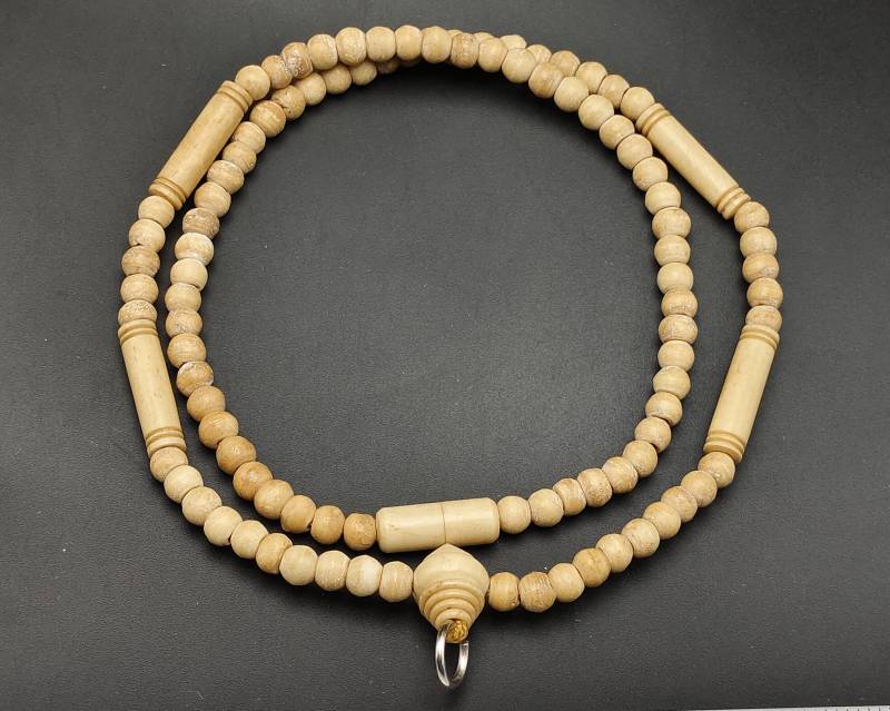 Vintage Tibet Yak Knochen Gebet Mala Perlen Halskette Amulett #cp1194 von BeadTreasuresCo