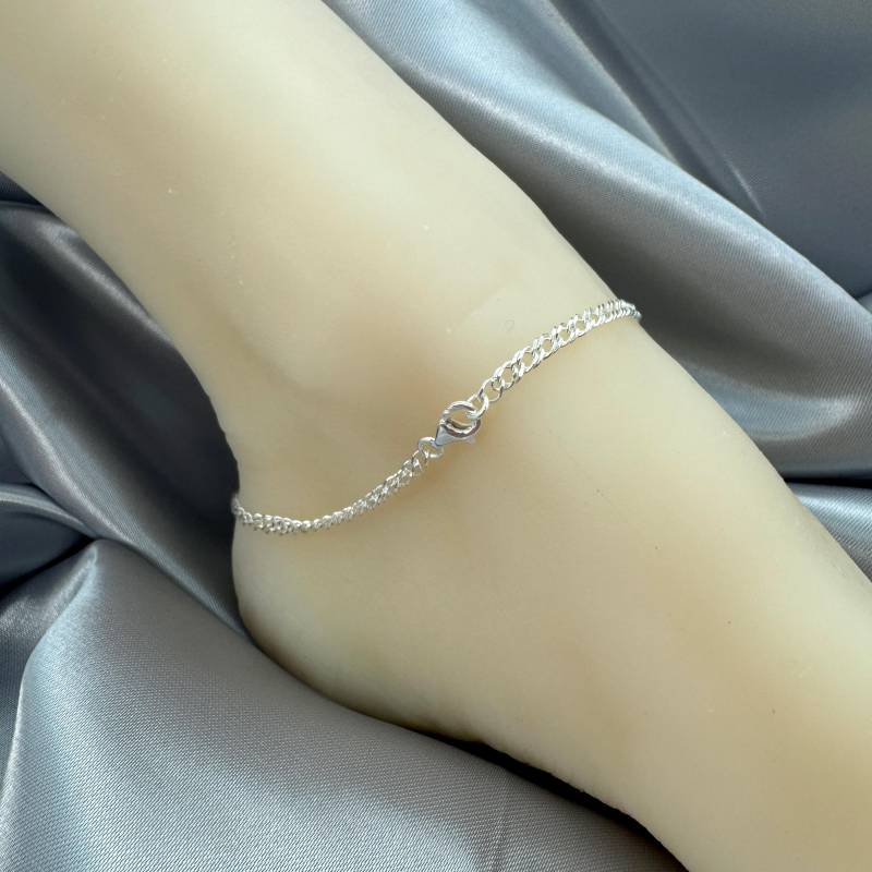 925 Sterling Silber Charm Armband-Double Link Diamond Cut Panzerkettenarmband-3 Mm X 5 Mm-7, 5 Inch-Armband-Unisex Kette-Charm Armband von BeadUnion