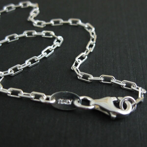 925 Sterling Silber Diamantschliff Kleine Box Kette Fertig Schmuck Kette-Armband, Ankelt Oder Halskette-Bereit Für Anhänger-7 "Bis 36"-Italien von BeadUnion