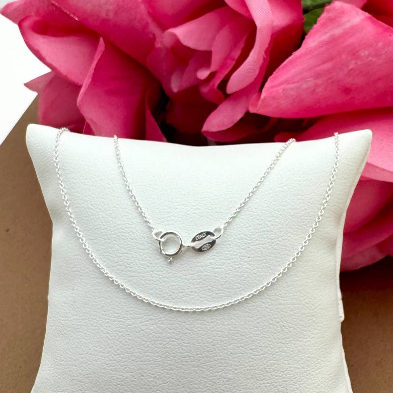 925 Sterling Silber Fertig Kette-Winzige Schlichte Kabel Kette-Fein Halskette Kette-Kabel Kette Halskette-Zarte Kette-16-36 Zoll von BeadUnion