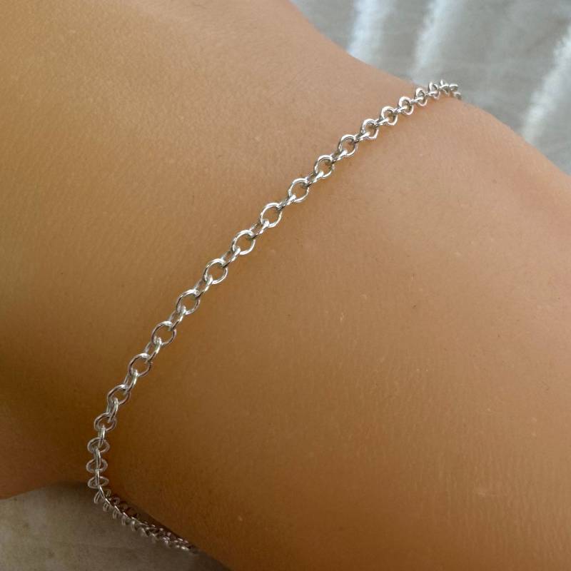 925 Sterling Silber Kabelkette, Unfertige Schüttung, 2 Mm Starke Ovale Kabelkette-Permanenter Schmuck, Großhandel Schmuck Zubehör - Sku 101019 von BeadUnion