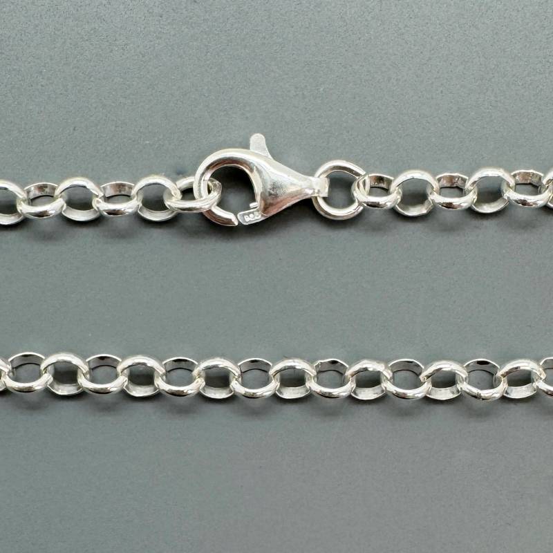 925 Sterling Silber Schmuck Kette-Silber Rolo Kette Halskette, Fußkettchen, Armband Kette-3, 5 Mm Chunky Rolo-6, 5 Bis 36 Zoll-Charm Armband 925 Sterling Silber Schmuck Kette-Silber Rolo Kette Halskette, Fußkettchen, Armband Kette-3, 5 Mm Chunky Rolo-6, 5 Bis 36 Zoll-Charm Armband von BeadUnion