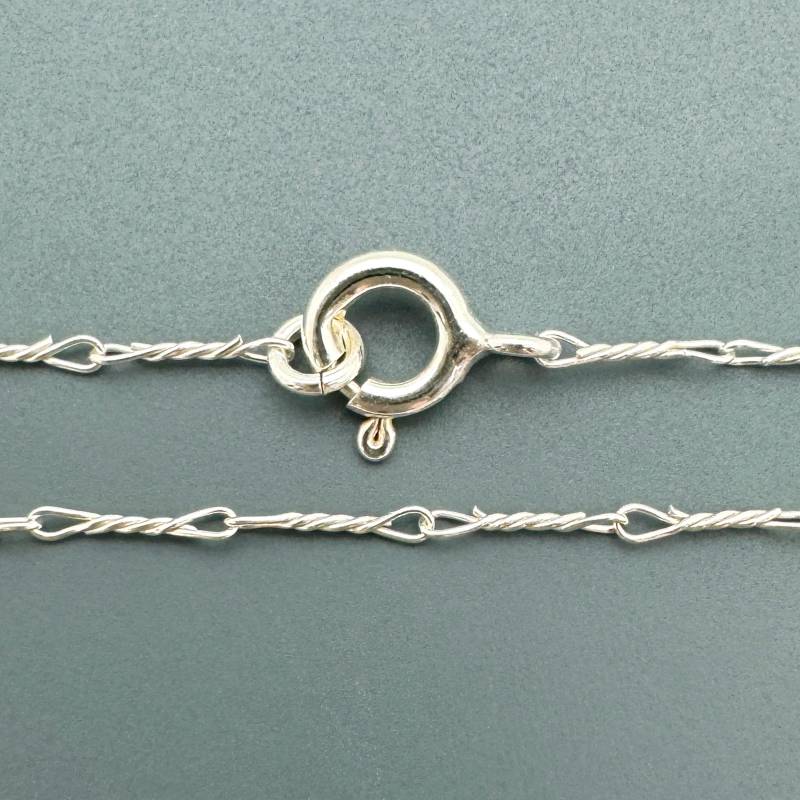 Jeden Tag Sterling Silber Kette-Extra Fein Halskette Kette-Zierliche Kette-Einzigartige Kette-Zarte Twist Kette-Alle Größen von BeadUnion