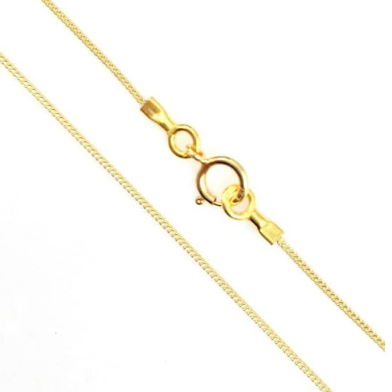 Gold Halskette Kette, Vergoldete Sterling Silber Kette - Winzige Panzerkette Lange | 42-91cm Sku 601001Vm von BeadUnion