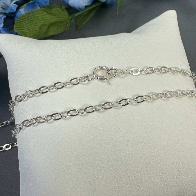 sterling Silber Halskette-3, 5 Mm Leicht Flach Kabel Kette Für Den Alltag-Kette Anhänger-16-36 Zoll-Geschenk Sie von BeadUnion