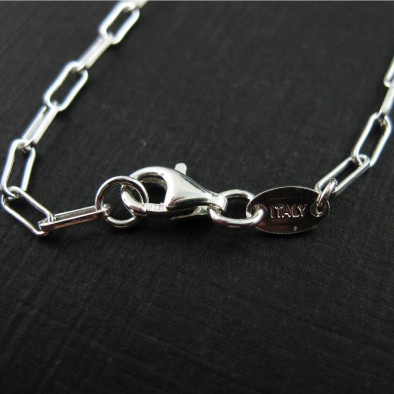 sterling Silber Halskette Kette, Lange Box Fußkette, Armband Kette -6, 5 Mm Kettenglieder - 18, 5 92 cm Sku 601002 von BeadUnion