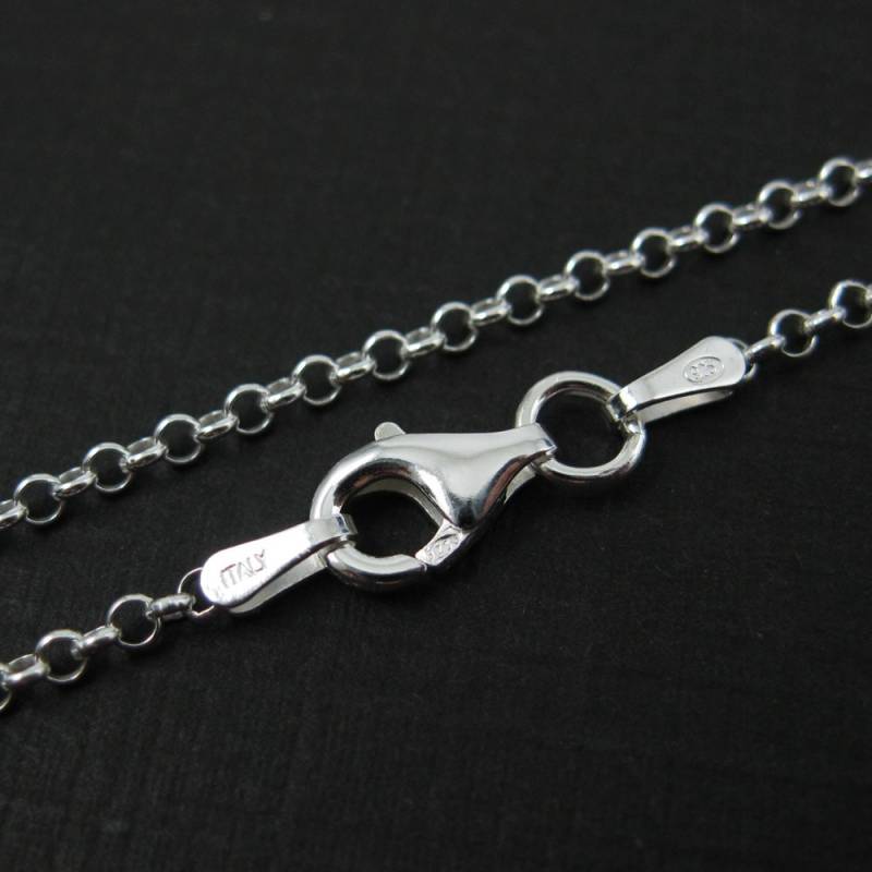sterling Silber Halskette Kette, Rolo Kette Halskette, Fußkette, Armband - 2 Mm 18-95 cm Sku 601005 von BeadUnion