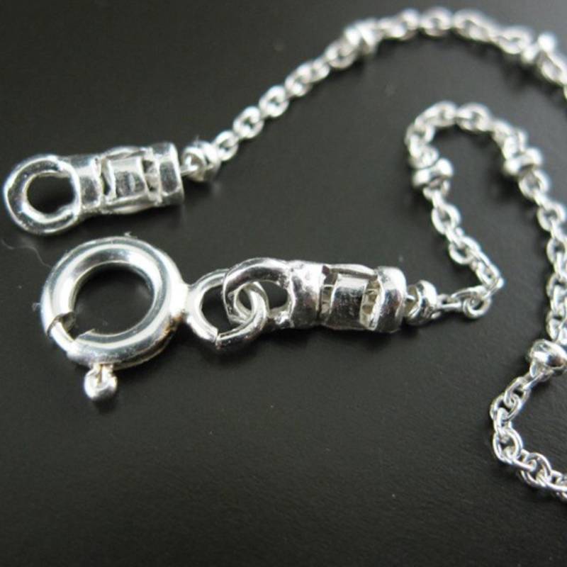 sterling Silber Halskette - Kugelkette, Perlenkette Sateliten 46 cm Sku 601006-18 von BeadUnion