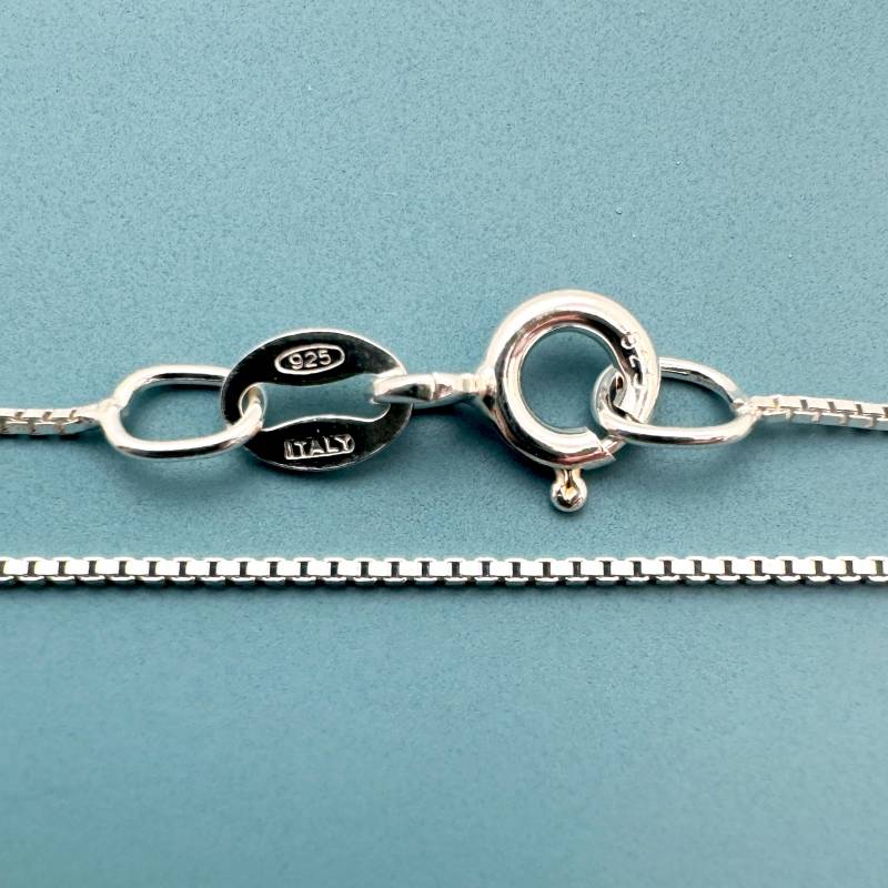 sterling Silber Kette - Kleine Box Für Anhänger Silberne Tiny Halskette Kette, 16-36 Zoll Sku 601012 von BeadUnion