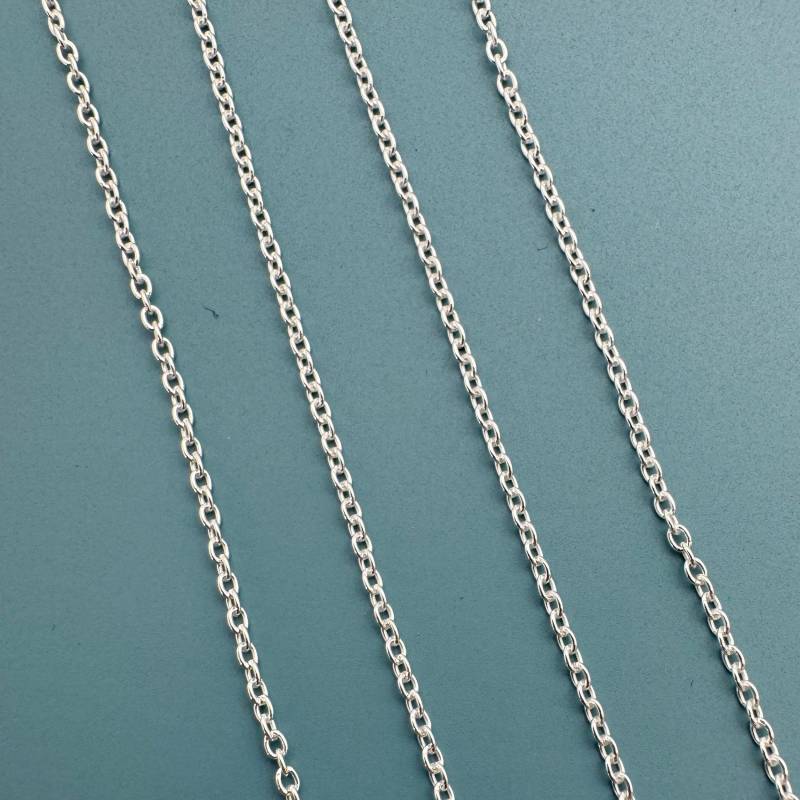 925 Sterling Silber 1 Mm Winzige Schlichte Kabel Kette-Zarte Kette-Schmuckherstellung-Permanent Schmuck-Solide Kette-Bulk Kette | 10 Fuß von BeadUnion