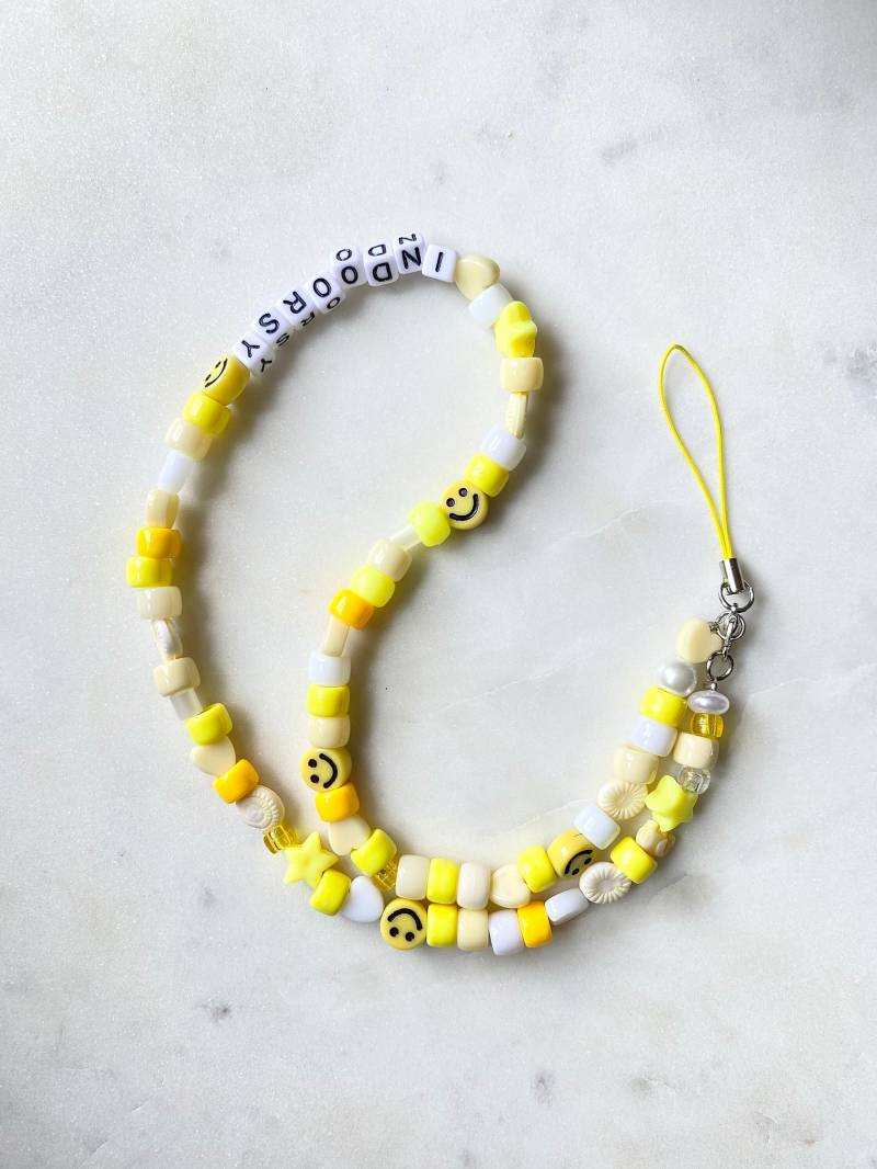 Handygurt | 90Er Stil Handy Charm Neuer Trend Handyarmband| Perlen Accessoire Bunte Baby Personalisierte Personalisierte von BeadandButterShop