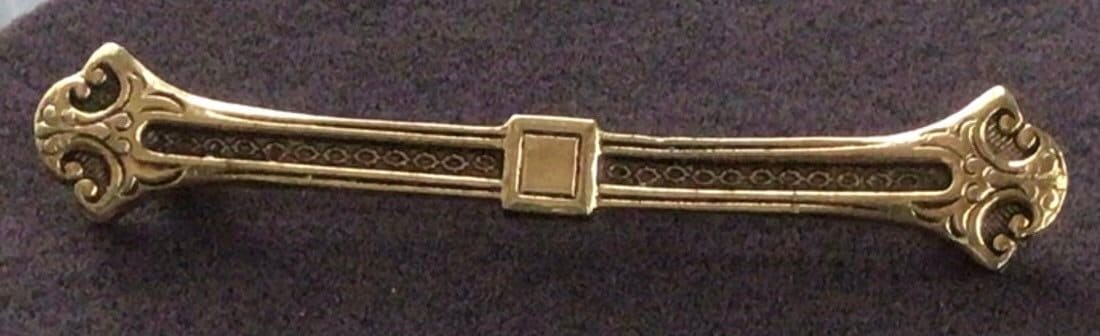 Accessocraft Gold Ton Bar Pin, Brosche, Vintage | Ac7 von Beadazzle27