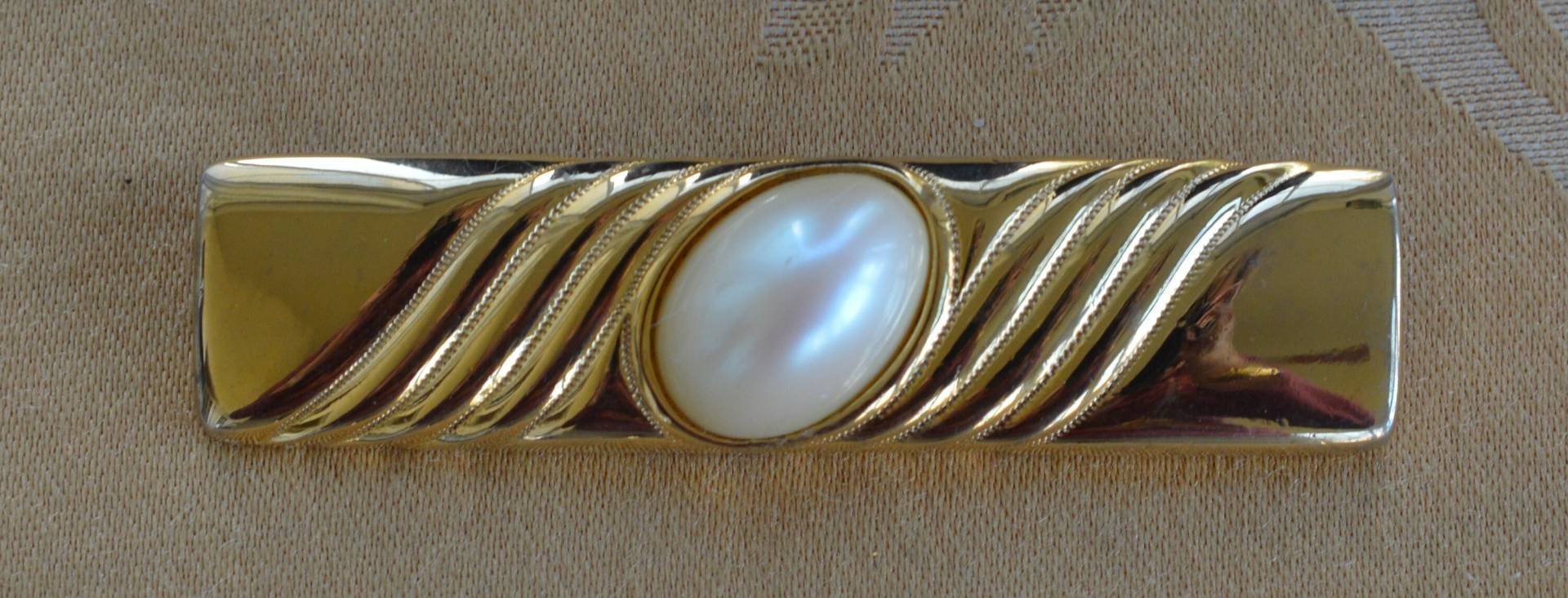 Richelieu Fauxperle, Gold-Ton-Bar Stift, Vintage | H1 von Beadazzle27