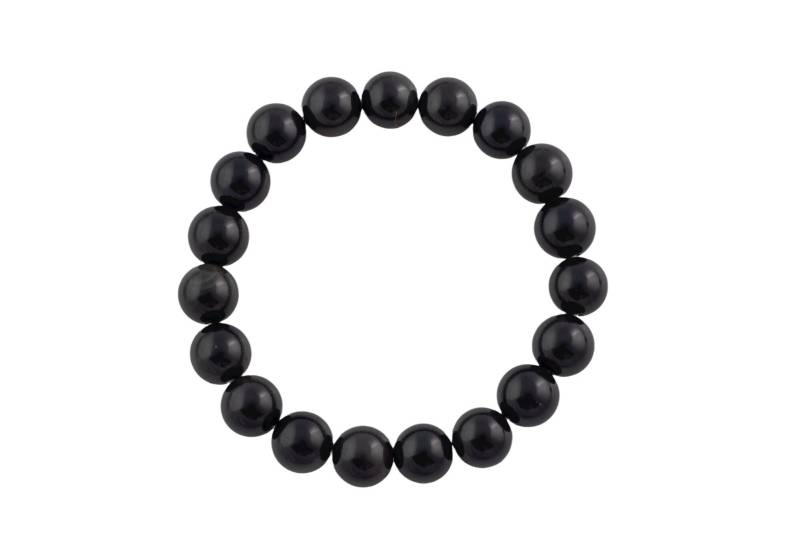 Schwarzer Turmalin Armband Rund Größe 6 Mm Und 8 Mm- Handmade in Usa Natürliche Edelstein Armbänder - Handgefertigter Schmuck Ca. 18cm von Beadboat1