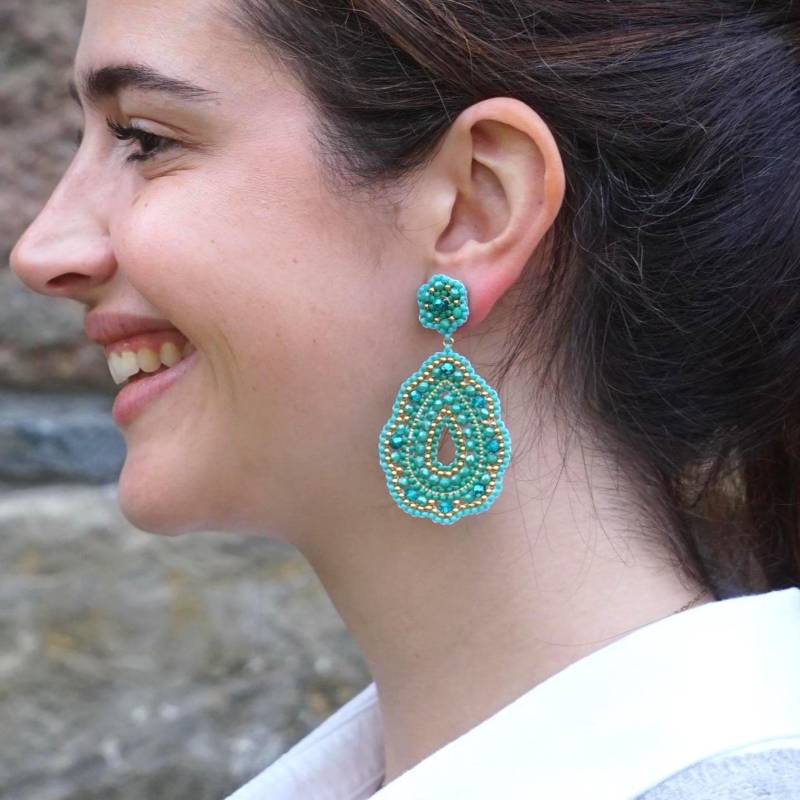 Federleichte Boho Miyuki Ohrringe Im Tropfen-style von BeadedAustria