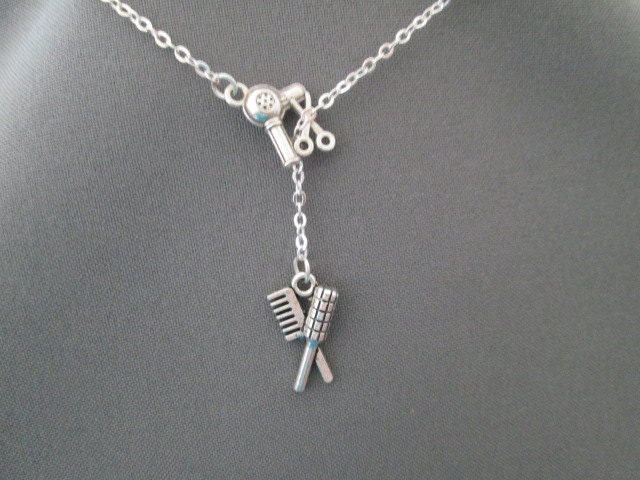 Friseur, Kosmetikerin, Fashionista Halskette - Lariat-stil von BeadedDesignsJacquie
