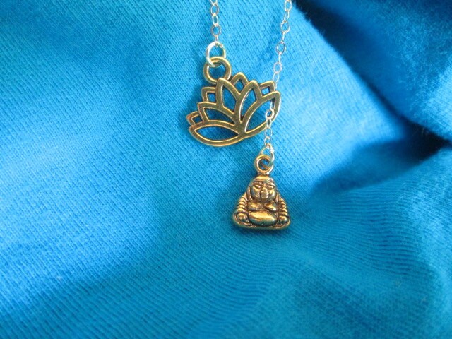 Goldene Buddha Halsband von BeadedDesignsJacquie