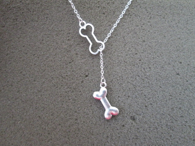 Hundeliebhaber Hundeknochen Lariat Halskette von BeadedDesignsJacquie