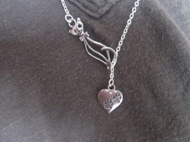 Katze Liebhaber Halskette - Lariat-stil von BeadedDesignsJacquie