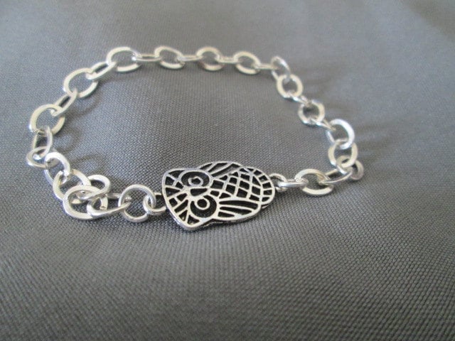 Silber Eule Armband von BeadedDesignsJacquie