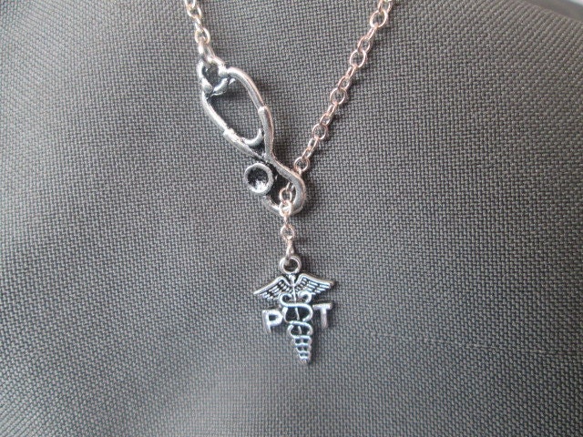 Wählen Sie Ihre Länge - Physiotherapeut Halskette Lariat von BeadedDesignsJacquie