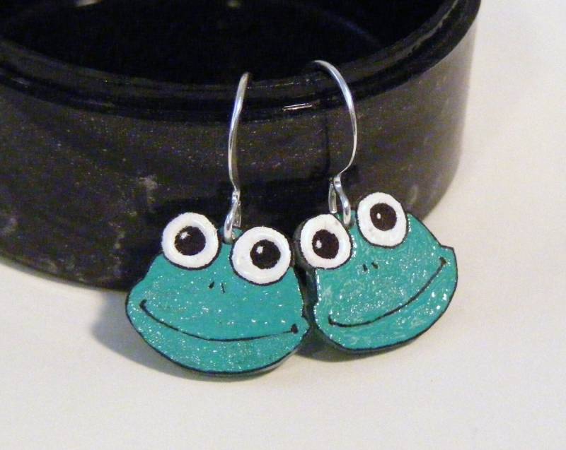 Fröschlein Gesicht Ohrringe von BeadedFrog