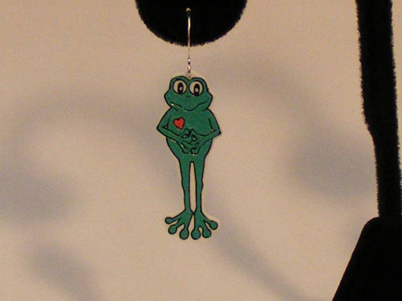 Lovey Fraut Kunststoff-Ohrringe von BeadedFrog