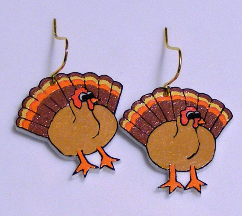 Türkei-Schrumpf-Kunststoff-Ohrringe von BeadedFrog