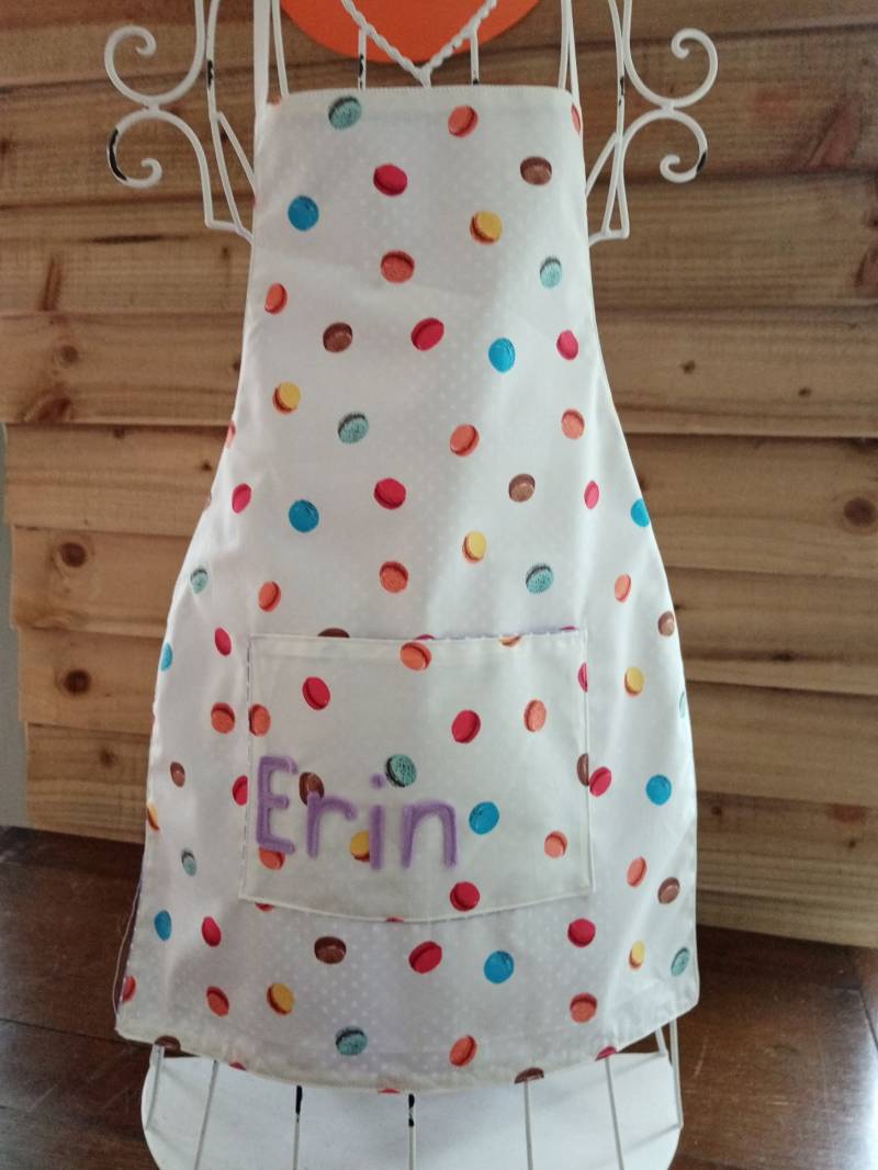 Kinder Wendeschürze Mit Cupcake Motiv, Backset Option von BeadiesSewingShed