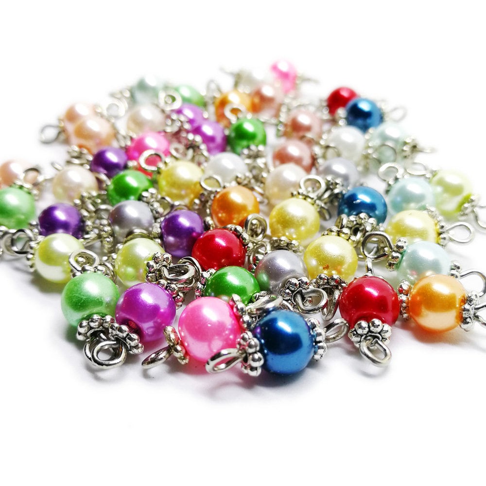 50 Stück Mix Handgefertigte Glasperlen 6mm von BeadingStationUSA