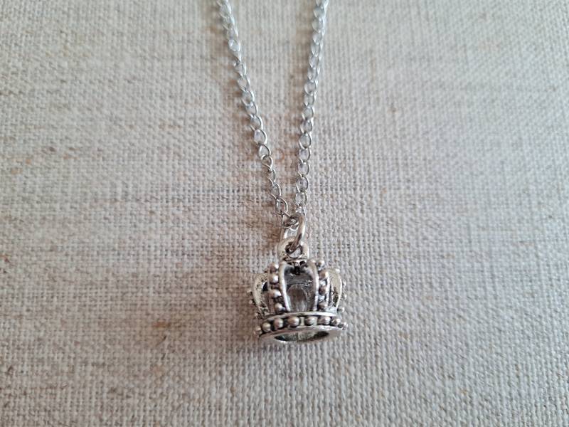 1 St. Kette Krone Silberfarben von Beaditcologne