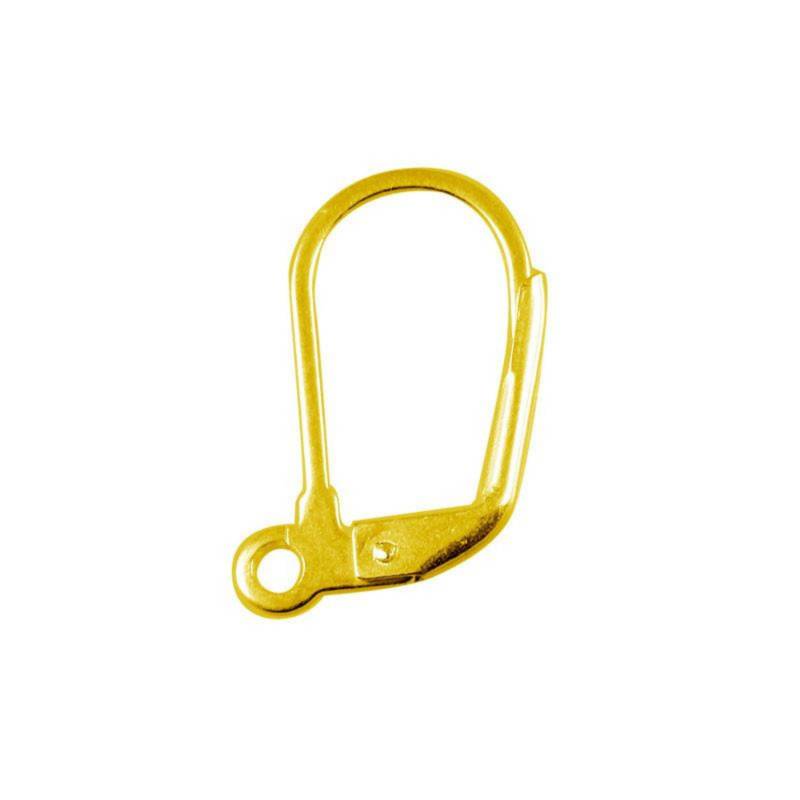 18K Gold Overlay Brisuren | 4 Paare von Beadlanta