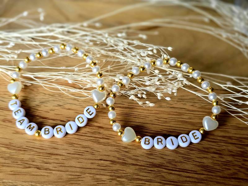 Team Bride & Armband Jga Hochzeit Team Bride & Armband Jga Hochzeit von BeadsAndBestiesKK