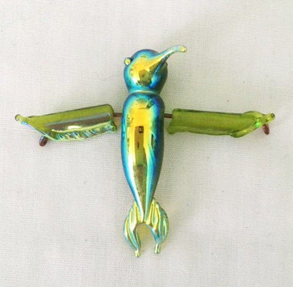 Glas Kolibri Anhänger, 45 Mm, Vogel Peridot Glas, Lindgrüner Anhänger Glas Kolibri Anhänger, 45 Mm, Vogel Peridot Glas, Lindgrüner Anhänger von BeadsGaloreTreasures