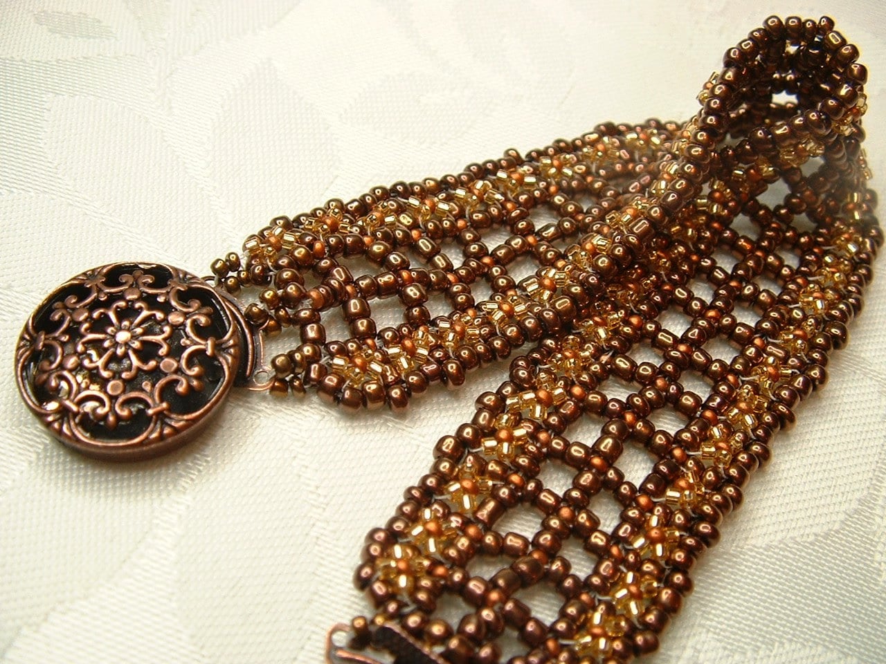 Kupfer Und Bronze Perlen Armband Kupfer Und Bronze Perlen Armband von BeadsHead