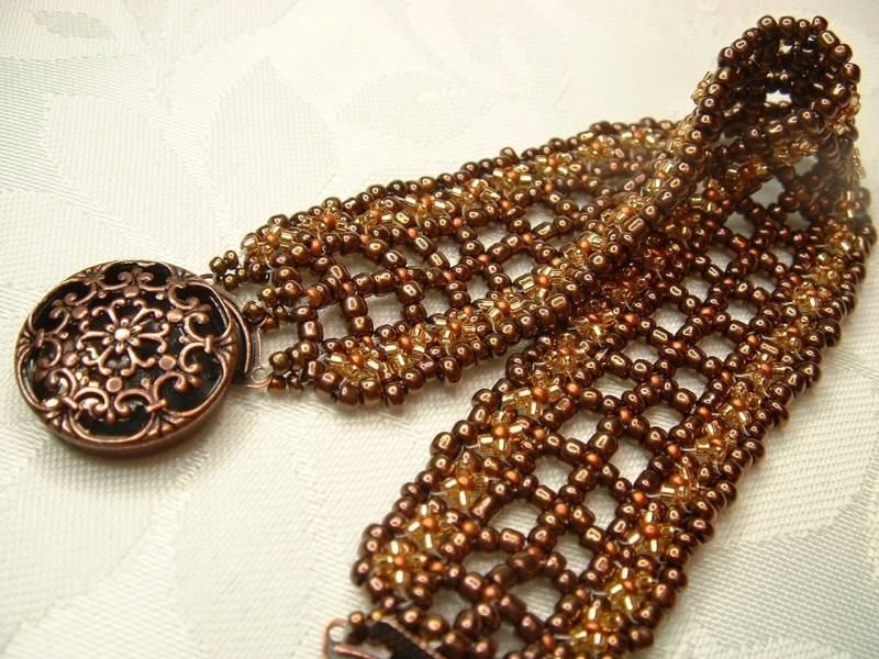 Kupfer Und Bronze Perlen Armband Kupfer Und Bronze Perlen Armband von BeadsHead